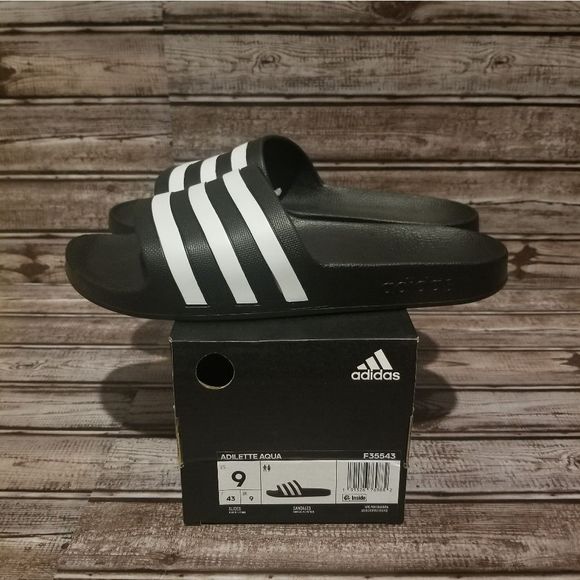 NEW Adidas Adilette Aqua Slides - Picture 5 of 6